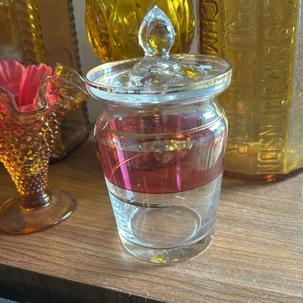 Vintage Rose Flash 24k Gold Crystal Jelly Jar